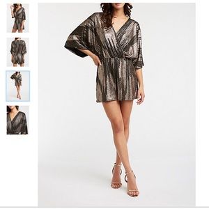 1X Gold And Black Sparkle Romper